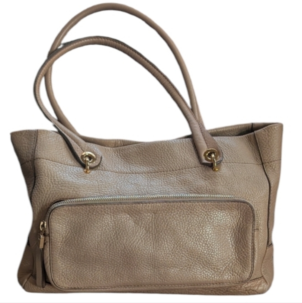 Monsac Original, Tan/Khaki Pebble Leather Purse